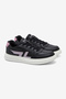 Women Vacro Memory Foam Lace-Up Sneakers-Black - 4