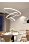 3 Ring Dining Room Chandelier Light Color Variable Light 60W Ceiling Chandelier For Living Room Bedroom - 4