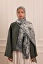 Spring Canvas Patterned Soft Shawl Sage