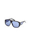Shiny Black Uv400 Injected Unisex Sunglasses