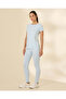 Women Blue Full Length Leggings - 2