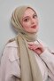 شال تينسل مسطح باللون الأخضر الزيتي