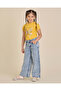 Girls Light Wash Wide Leg Jeans - 2