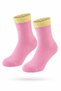 Girls' Cotton Daily Socks – Soft Textured, Flexible Elastic, Breathable 3-Piece Pink Socks - 4