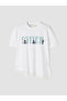 White Stitch 100% Cotton Printed Women's T-Shirt - 5
