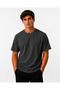 3-Pack Men's T-Shirts Plain Black-Grey-Smoke - 7