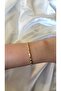 Women's Gold Color Bead Stick Model Bracelet - 2