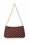 Brown Polka Dot Women's Chain Strap Polka Dot Shoulder Bag – Stylish Bague Suitable for Daily Use