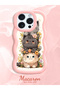iPhone 15 Pro Max Compatible Case Camera Protector Pink Silicone Couple Phone Case Cat Pattern - 2