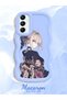 Samsung Galaxy A24 Compatible Case Camera Protector Blue Silicone Couple Phone Case Girl Pattern - 2