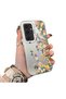 Samsung Galaxy S24 Plus Compatible Silicone Edge Hard Back Case Couple Phone Case with Floral Pattern