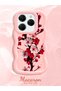 Tecno Spark 20 Pro Compatible Case Camera Protector Pink Silicone Couple Phone Case Floral Pattern - 2