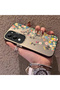 Vivo Y29S Compatible Silicone Edge Hard Back Case Couple Phone Case with Floral Pattern - 2