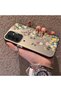 Samsung Galaxy A26 Compatible Silicone Edge Hard Back Case Couple Phone Case with Floral Pattern - 2