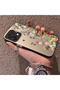 Oppo A6 Pro 4g Compatible Silicone Edge Hard Back Case Couple Phone Case with Floral Pattern - 2