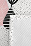 Botanik Young Room Single Pique Set - Minimal Black Powder 160X220 cm Quilted Bedspread - 7