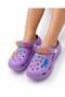Lilac Girls' Slippers with Charm Decoration and Colorful Chain Detail, Lightweight Daily Summer Children's Slippers