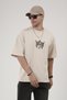 Trend Biz Stone Embroidery Detailed Oversize Fit Men's T-Shirt - 4