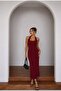 Fit Cut Halter Neck Maxi Dress - 2