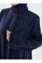 Rüveyda Cupra Stone Abaya Navy Blue - 2646 - 6