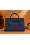 BAGCO Women's Leather Handbag with Matching Wallet | Large Office Work Bag | Rectangular Top Handle Handbag | 37 × 23 × 11 cm - 4