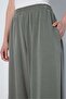 Women's Premium Modal Fabric Loose Cut Trousers Khaki 31062 - 4