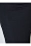 Black Textured Bias Skirt - 3