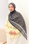Tencel Monare Shawl Coral Dark Navy Blue - 4