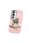 Vivo Y19S Compatible Case Camera Protective Pink Silicone Couple Phone Case Owl Patterned - 3