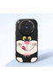 Vivo X300 Compatible Case Camera Protective Black Silicone Couple Phone Case Cute Patterned