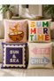Modern Cottage Style 4-Piece Cushion Cover Set, 43X43 Cm, Double-Sided Digital Printing, Decorative Pillow - 2