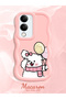 Vivo Y19E Compatible Case Camera Protector Pink Silicone Couple Phone Case Cat Pattern - 2