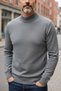 Men's Non-Pilling Half-Throat Knitwear Sweater Half Fisherman Knitwear Sweater