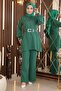 Pearl and Stone Detailed Set Emerald 19116 - 3