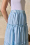 Light Blue Segmented Skirt - 6