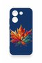 Poco X8 Pro Compatible Colorful Leaf Pattern Silicone Case - 3