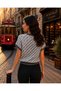 Sfg Life Moda Women's V-Neck Square Patterned Stylish Sweater - 7