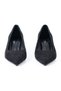 Genuine Leather Black Suede Heeled Women's Shoes, Stiletto - Z8583 - 3