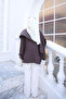 Brown Cape Modal Blouse - 4