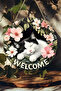 Welcome Uv Printed 3D Looking Mdf Door Ornament |   Hanging, Erasable, Decorative 33 cm