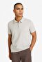 Quick-Drying Cotton Regular Fit Short Sleeve Light Gray Polo T-Shirt G8082Ax26Sp - 7