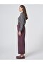 High Waist Wide Leg Pants Cocoa Powder - 3