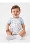 Cotton Fish Detailed 2-Piece Baby Boy Salopet Set Jumpsuit - 4