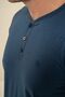 Men's Navy Blue Buttoned Collar Long Sleeve Pajama Set Ar3841-S-V1 - 8