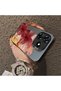 Tecno Spark 10 Pro 4g Compatible Silicone Edge Hard Back Case Couple Phone Case with Floral Pattern - 4