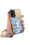 Samsung Galaxy S21 Fe Compatible Silicone Edge Hard Back Case Couple Phone Case with Floral Pattern