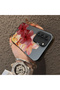 Samsung Galaxy S22 Compatible Silicone Edge Hard Back Case Couple Phone Case with Floral Pattern - 4