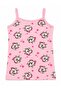 Girl's 100% Cotton Pink Cat Heart Patterned Thin Strap Athlete Boxer Set - 2