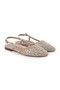 Women's Babet Stone Evening Dress Sling-Back Pointed Toe Linen L085.K618 - 3