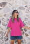 Fuchsia Oversize Basic Tshirt - 2